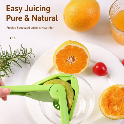 Fresh OJ in 10 Seconds – No Electricity, No Mess, No Regrets. Just Squeeze & Pour. 🍊