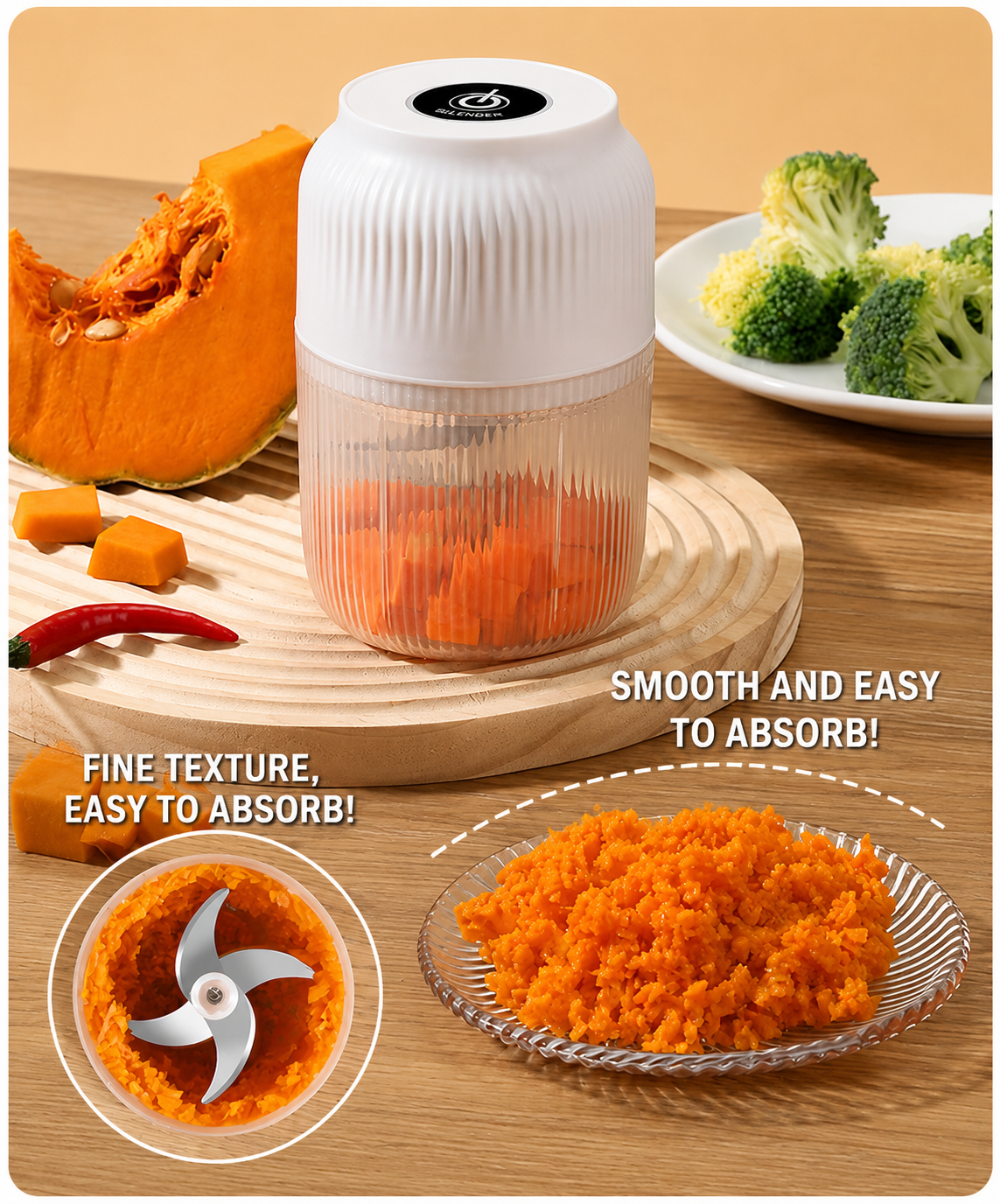 Stop Mincing Garlic Like It’s 1999. One Click, One-Touch Electric Garlic Chopper for Faster, Easier Meal Prep. ⚡🧄