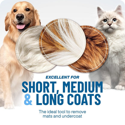 Professional Deshedding Tool for Dogs & Cats – Gentle, Efficient & Fur-Free Home ✨💖