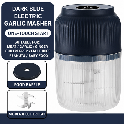 Stop Mincing Garlic Like It’s 1999. One Click, One-Touch Electric Garlic Chopper for Faster, Easier Meal Prep. ⚡🧄