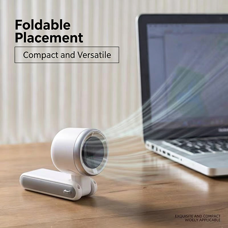 Summer Sale 50% OFF🔥Mini Foldable Pocket Fan with 5-Speed Turbo Airflow & Digital Display ❄️