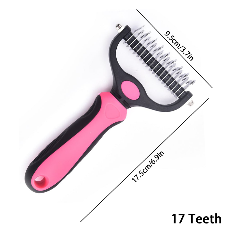 Professional Deshedding Tool for Dogs & Cats – Gentle, Efficient & Fur-Free Home ✨💖