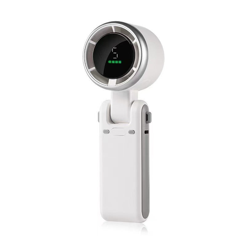 Summer Sale 50% OFF🔥Mini Foldable Pocket Fan with 5-Speed Turbo Airflow & Digital Display ❄️