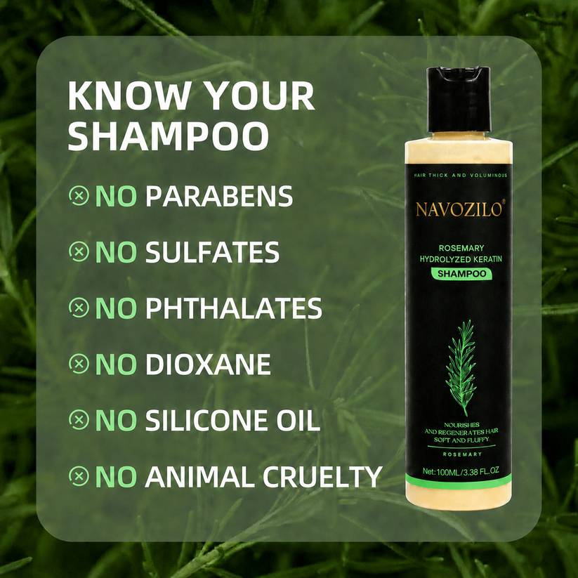 Rosemary Keratin & Biotin Scalp Shampoo – Strengthens Weak, Thinning Hair, Helps Reduce Breakage & Supports Fuller-Looking Volume