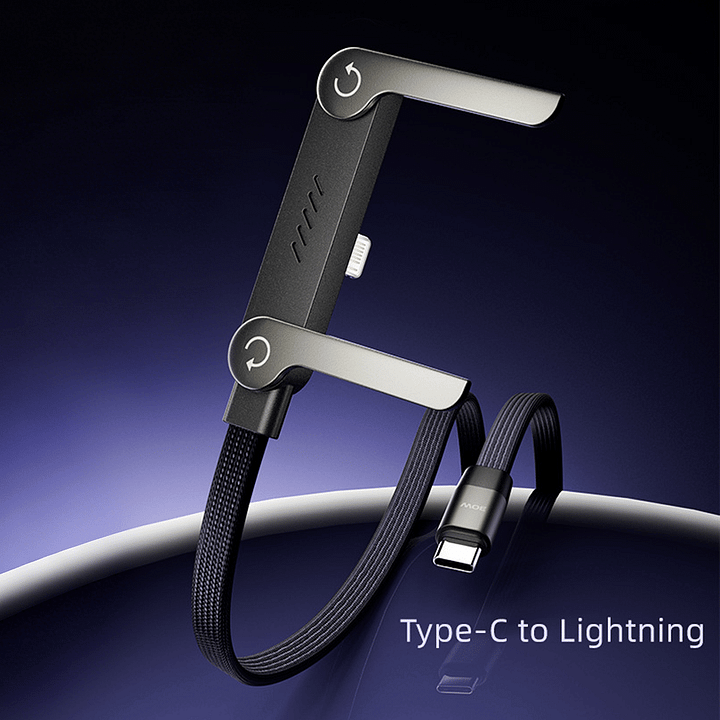 Official Authorized | 2-in-1 Invisible Holder Charger Cable - 240W Fast Charging Cord with Built-In Phone Stand（副本）
