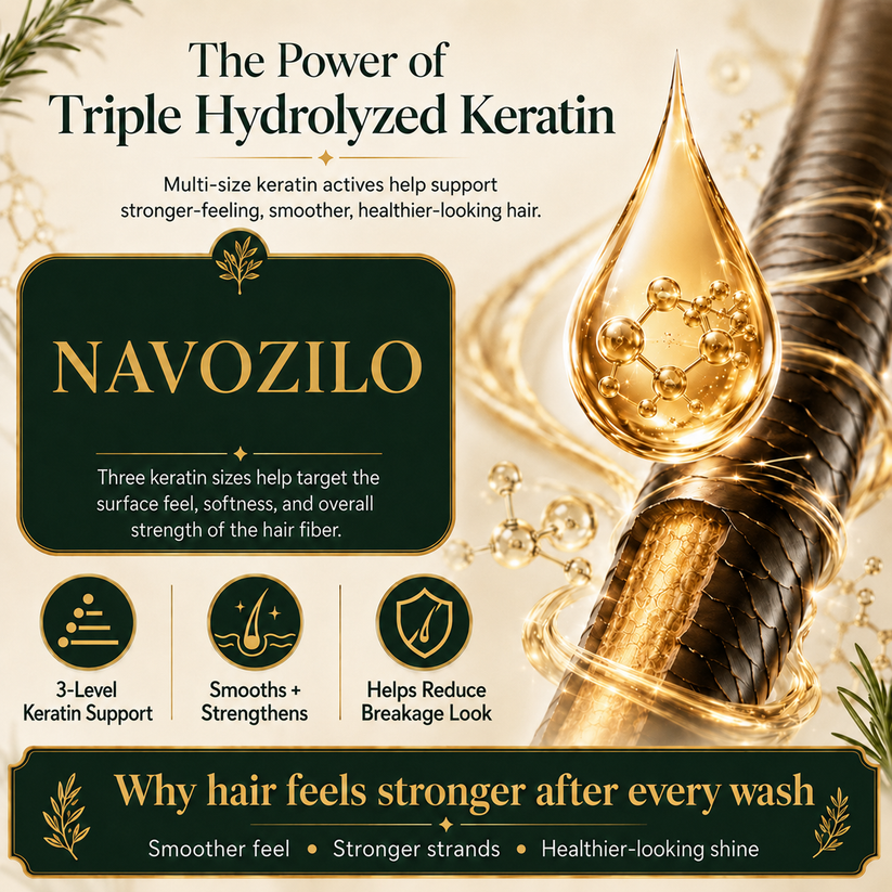 Rosemary Keratin & Biotin Scalp Shampoo – Strengthens Weak, Thinning Hair, Helps Reduce Breakage & Supports Fuller-Looking Volume