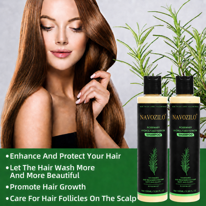 Rosemary Keratin & Biotin Scalp Shampoo – Strengthens Weak, Thinning Hair, Helps Reduce Breakage & Supports Fuller-Looking Volume