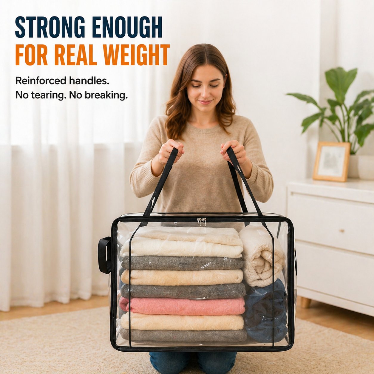 💖LAST DAY 50% OFF ✨📦Lumazilo® Large Heavy-Duty Thick Plastic Clear Storage💕