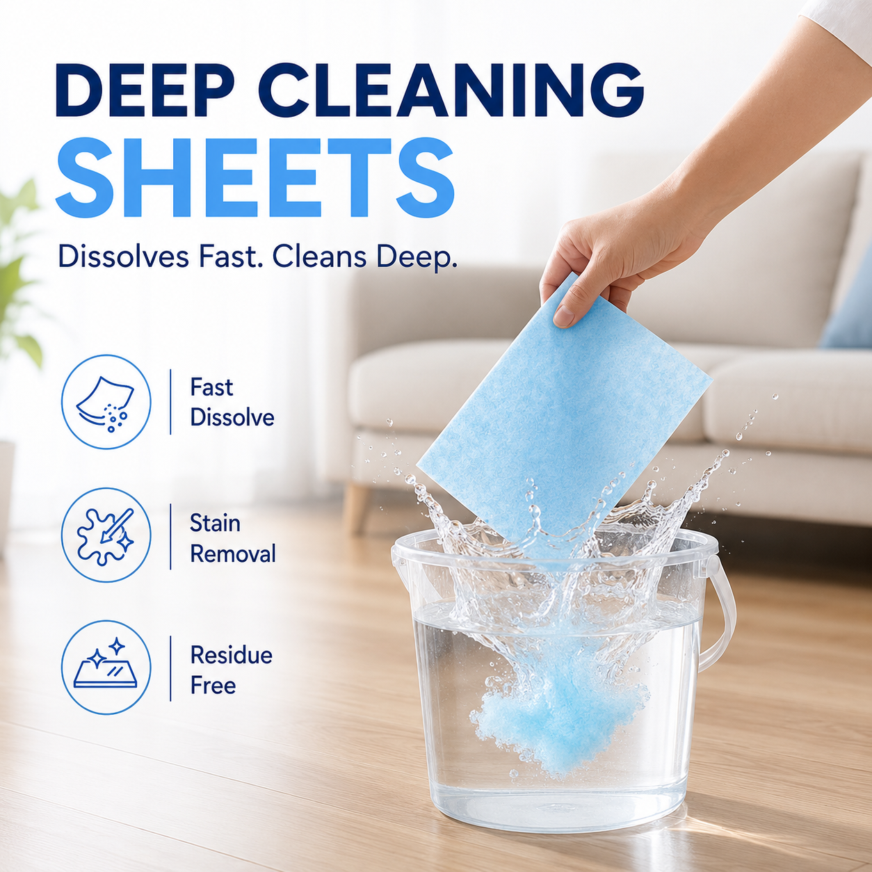 Multi-Floor Cleaning Sheets (Clean / Polish / Brighten / Scent)