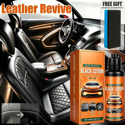 Plastic & Trim Restorer – Interior & Exterior Revitalizer with Applicator Pad