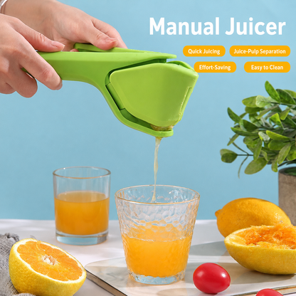 Fresh OJ in 10 Seconds – No Electricity, No Mess, No Regrets. Just Squeeze & Pour. 🍊